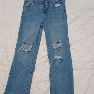 Kendall + Kylie Distressed High-Rise Jeans